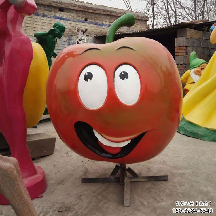 公園果籃雕塑定做，小區(qū)擺件，南瓜果籃雕塑制作