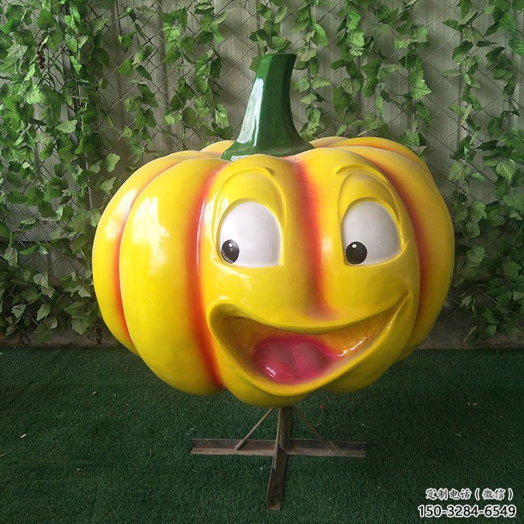 室外果籃雕塑展品，公園小品，南瓜果籃雕塑供需