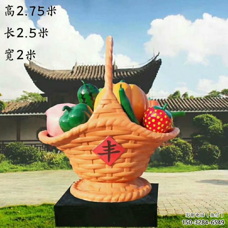果籃雕塑精選，街道標識，蔬菜果籃雕塑指用