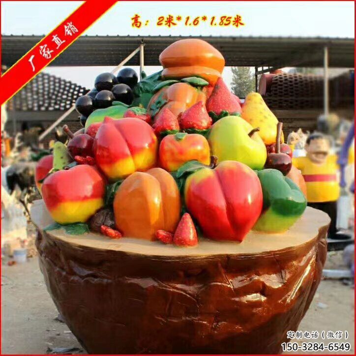 果籃雕塑預定，景觀雕塑，花園蔬菜果籃雕塑承接