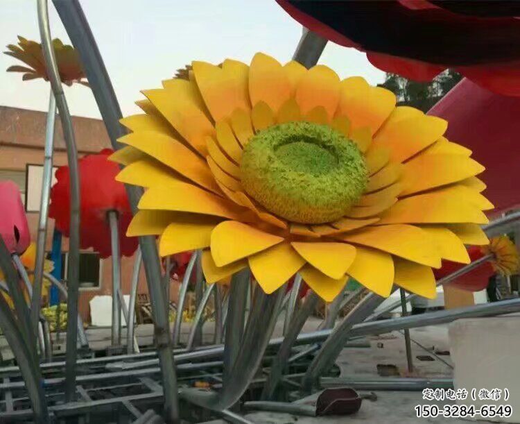 雕塑花籃裝飾精品，景觀概念，體育花朵花籃雕塑通用