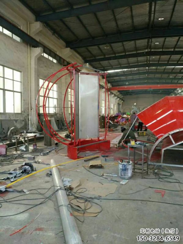 花朵花籃雕塑定價，村標概念，花朵花籃雕塑景觀選用