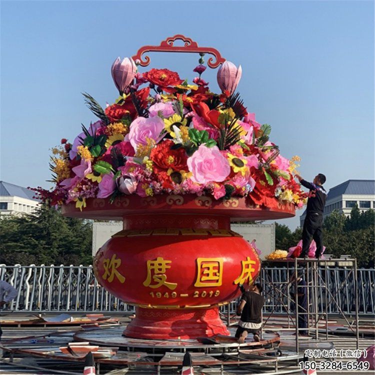 展示花籃雕塑，景觀雕塑，金屬花籃雕塑優(yōu)選