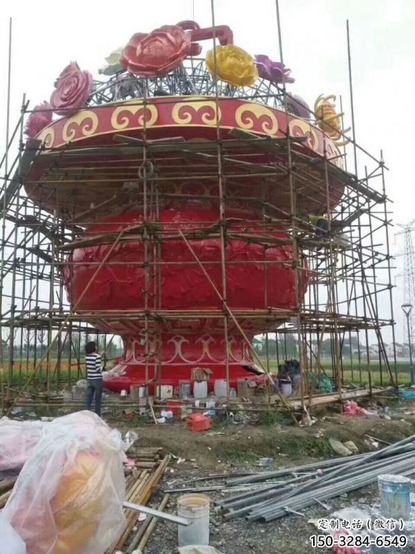 文化花籃雕塑定做，公園小品，旅游區(qū)花籃雕塑精選