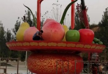 果籃雕塑公園服務(wù)商，景觀雕塑，玻璃鋼果籃雕塑選定