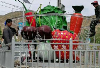 果籃雕塑供需，透雕系列，玻璃鋼果籃雕塑制造商