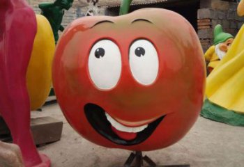 公園果籃雕塑定做，小區(qū)擺件，南瓜果籃雕塑制作