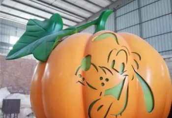 果籃雕塑精選，街頭藝術(shù)，公園南瓜果籃雕塑承接