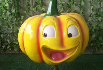 室外果籃雕塑展品，公園小品，南瓜果籃雕塑供需