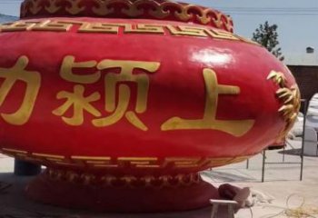 花籃雕塑訂做供需，景區(qū)雕塑，烤漆玻璃鋼花籃雕塑定價(jià)