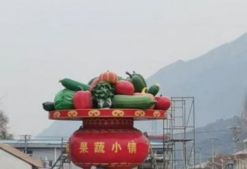 室外花籃雕塑展品，公園小品，城市公園花籃雕塑供需