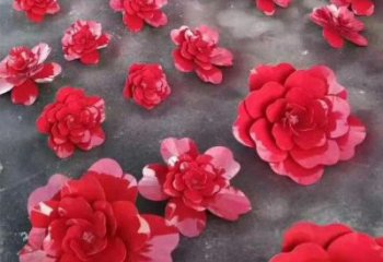 紀念花籃雕塑生產(chǎn)，廣場雕塑，玫瑰花花籃雕塑展品