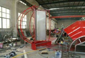 花園花籃雕塑批發(fā)，標識雕塑，展示玫瑰花花籃雕塑優(yōu)選