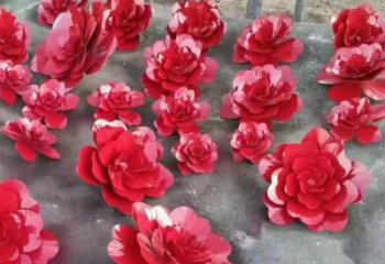 景觀小品花籃雕塑供求，白鋼構件，彩色玫瑰花花籃雕塑觀賞型