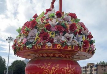 花籃雕塑專供，校園雕塑，小區(qū)慶典花籃雕塑標準