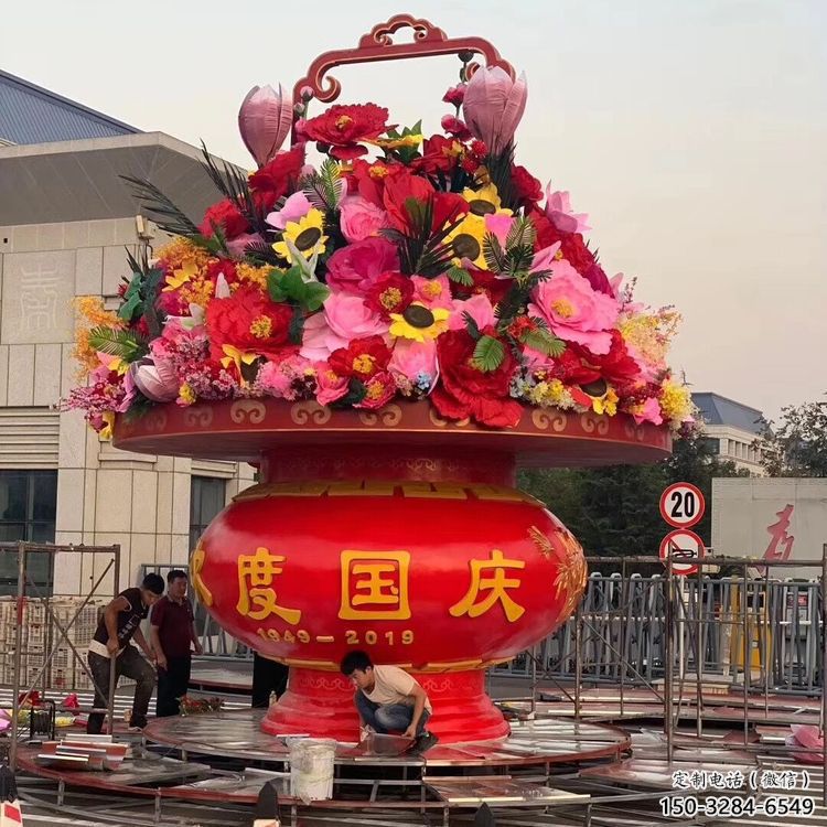 大型花籃雕塑承接，鍛造工藝，小區(qū)花籃雕塑制作