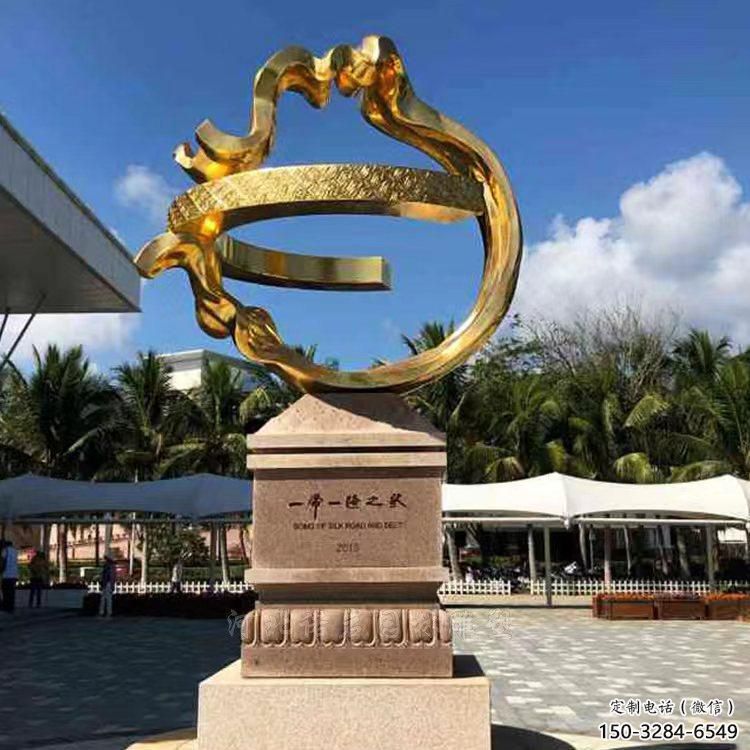 宣傳主題雕塑加工廠家，藝術(shù)形象標(biāo)識，地標(biāo)美陳雕塑