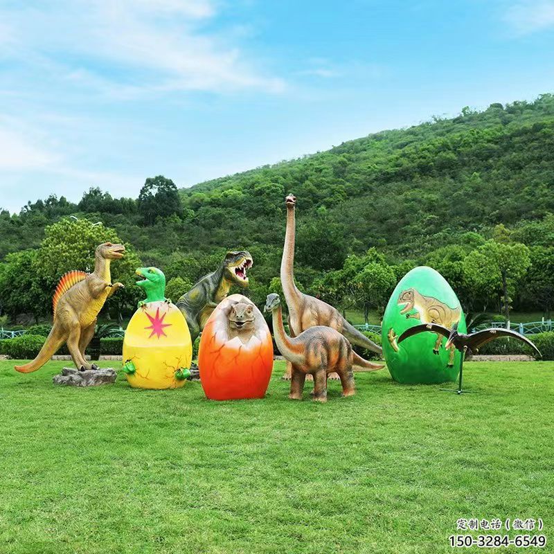 恐龍雕塑精選，街頭藝術(shù)，公園玻璃鋼恐龍雕塑承接