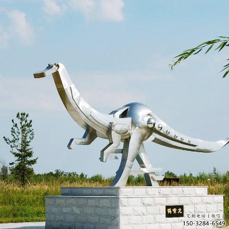 恐龍雕塑標(biāo)準(zhǔn)，廣場雕塑，鏡面恐龍雕塑廠家