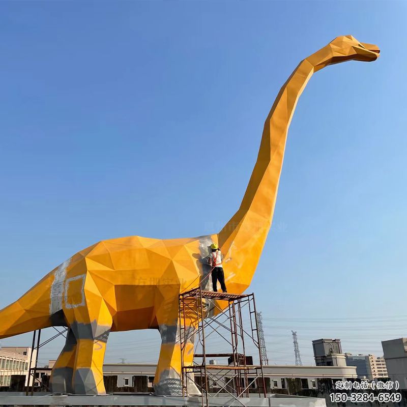 恐龍雕塑工廠優(yōu)選，城市裝飾，景觀烤漆恐龍雕塑供給