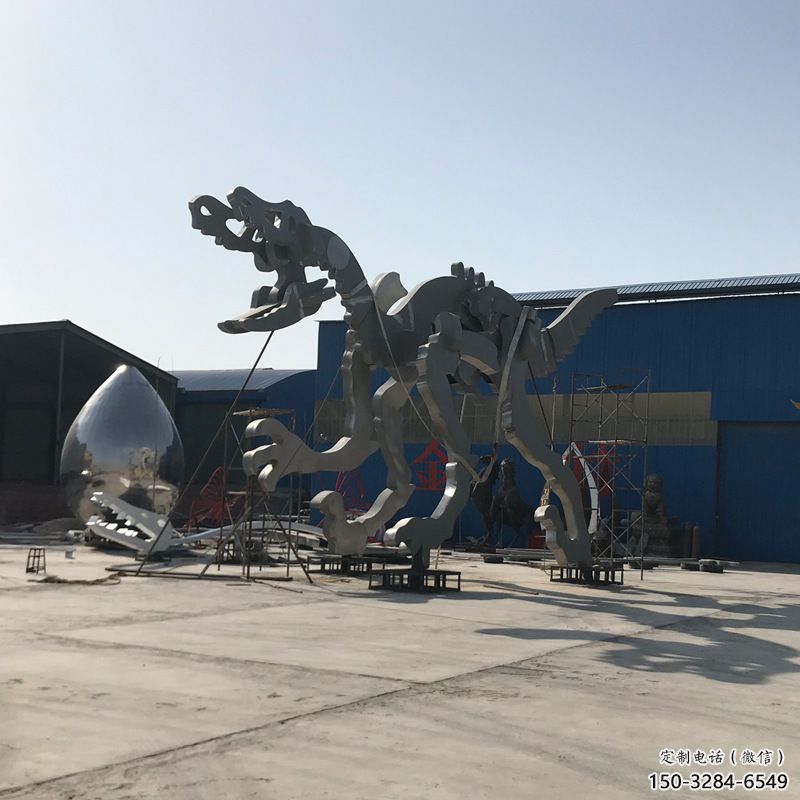 地產(chǎn)恐龍雕塑提供，露天雕塑，恐龍骨架雕塑生產(chǎn)