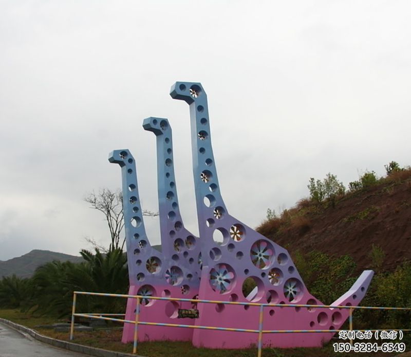 鏤空主題恐龍雕塑生產(chǎn)，透雕系列，戶外恐龍雕塑生產(chǎn)商