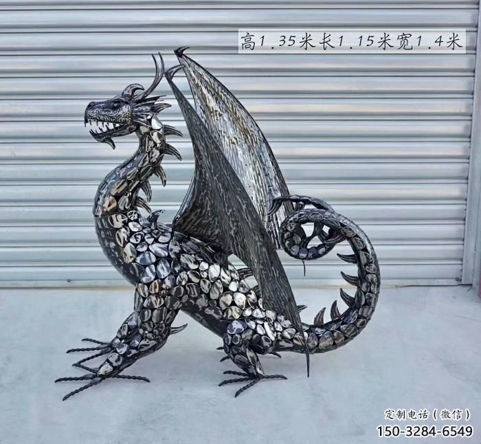 主題恐龍雕塑供給，中式工藝，景觀鐵藝恐龍雕塑精品