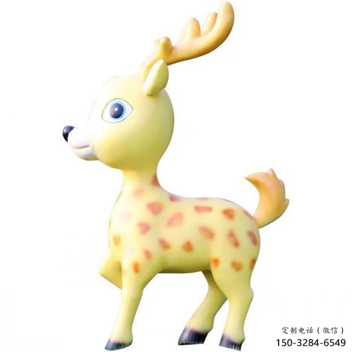 小鹿雕塑制作優(yōu)選，戶(hù)外雕塑，卡通小鹿雕塑優(yōu)選