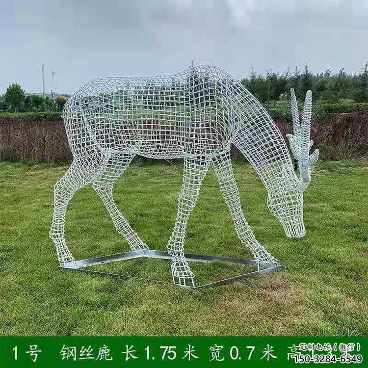 現(xiàn)代梅花鹿雕塑承接，歐式風(fēng)格，廣場燈光梅花鹿雕塑精選