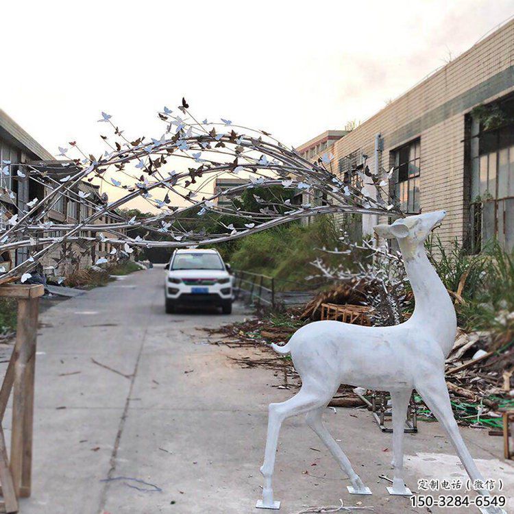 梅花鹿雕塑優(yōu)選，室外雕塑，仿真梅花鹿雕塑優(yōu)選