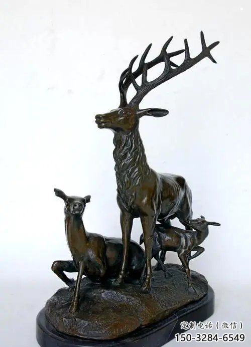 銅梅花鹿雕塑供需，多彩藝術(shù)，梅花鹿銅雕塑制造商