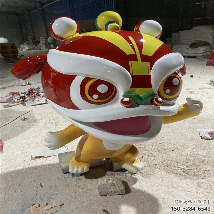 影視劇卡通獅子雕塑，創(chuàng)意藝術(shù)體系，動物美陳類型