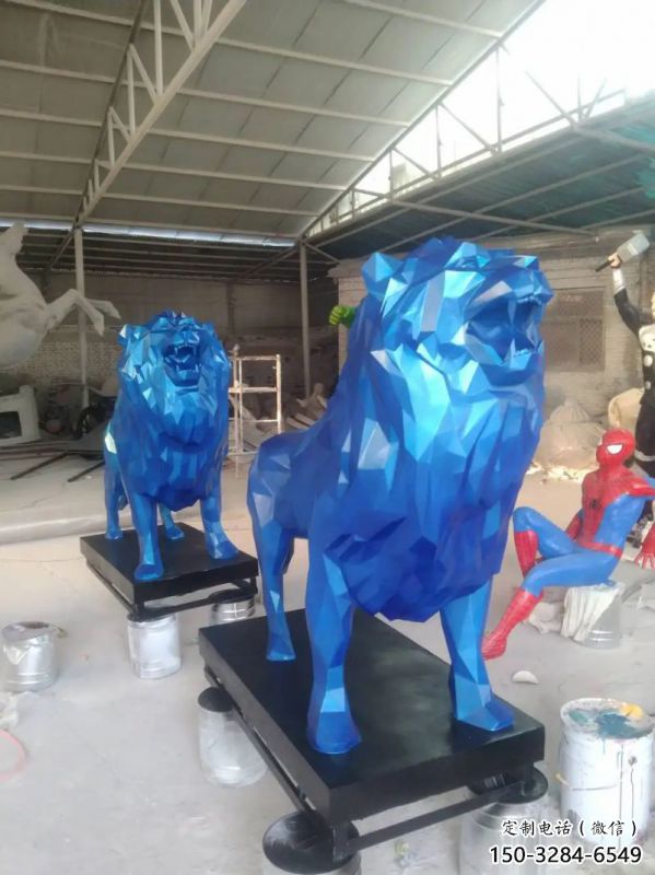 創(chuàng)意獅子雕塑