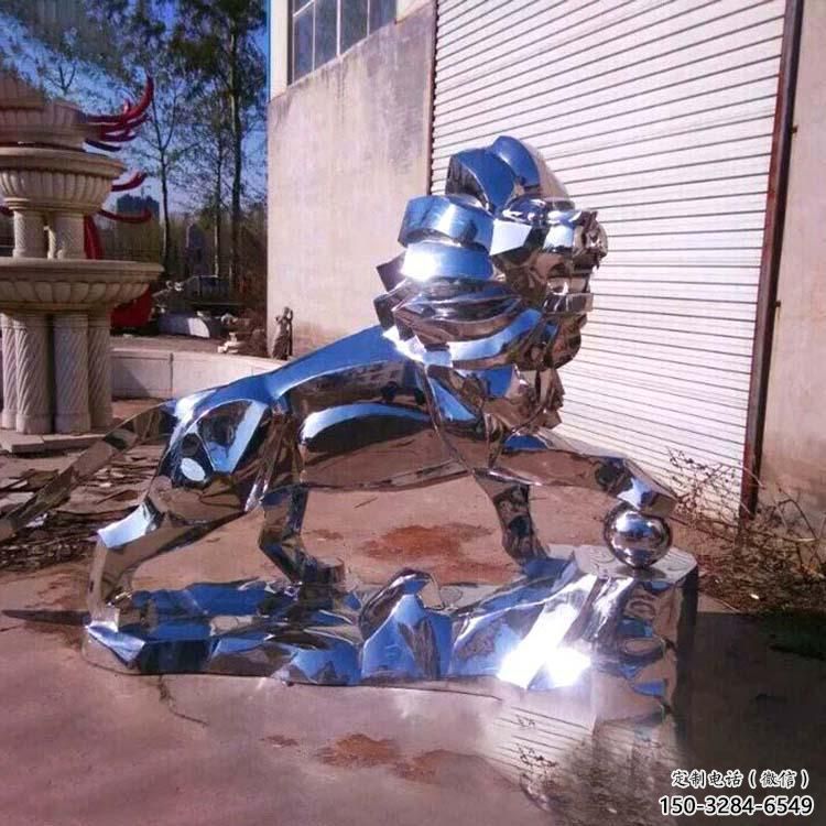 廣場(chǎng)獅子雕塑供需，廣場(chǎng)動(dòng)物雕塑，不銹鋼獅子雕塑定制