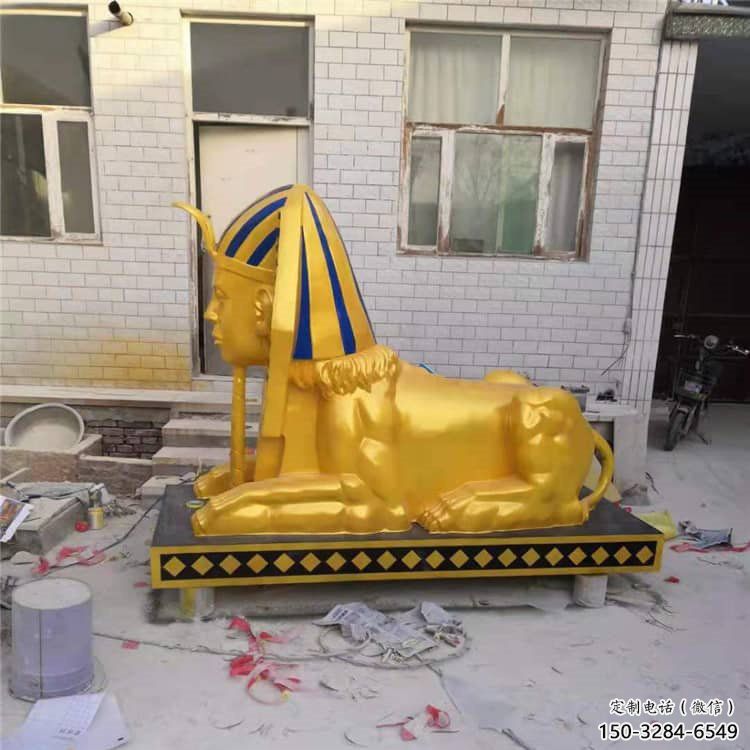 大型獅子雕塑常用，戶外擺放，獅子人獸雕塑展示