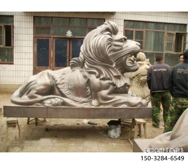 園林獅子雕塑服務(wù)商，美陳雕塑，趴獅雕塑精選