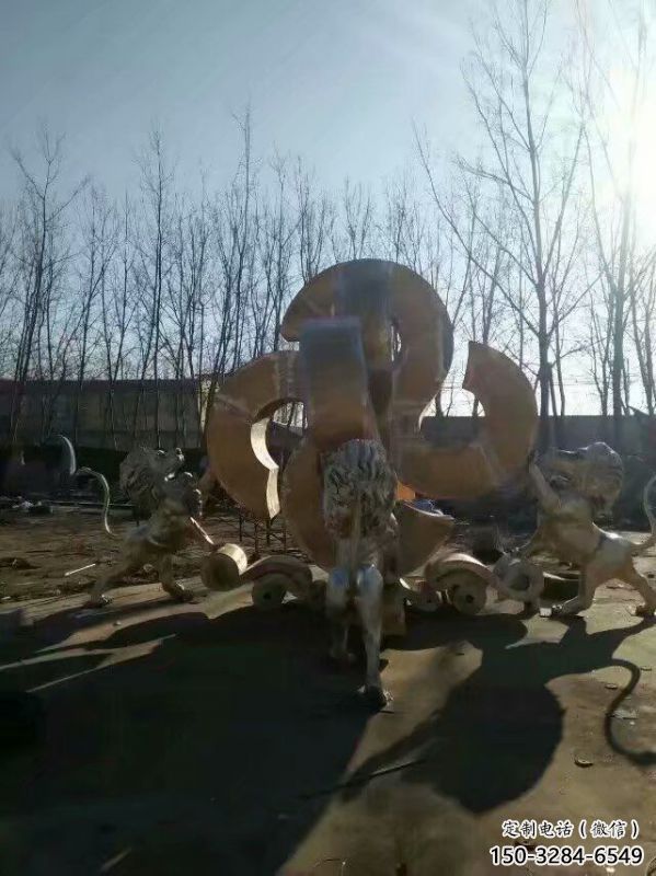 獅子雕塑選用，廣場雕塑，走獅雕塑制作