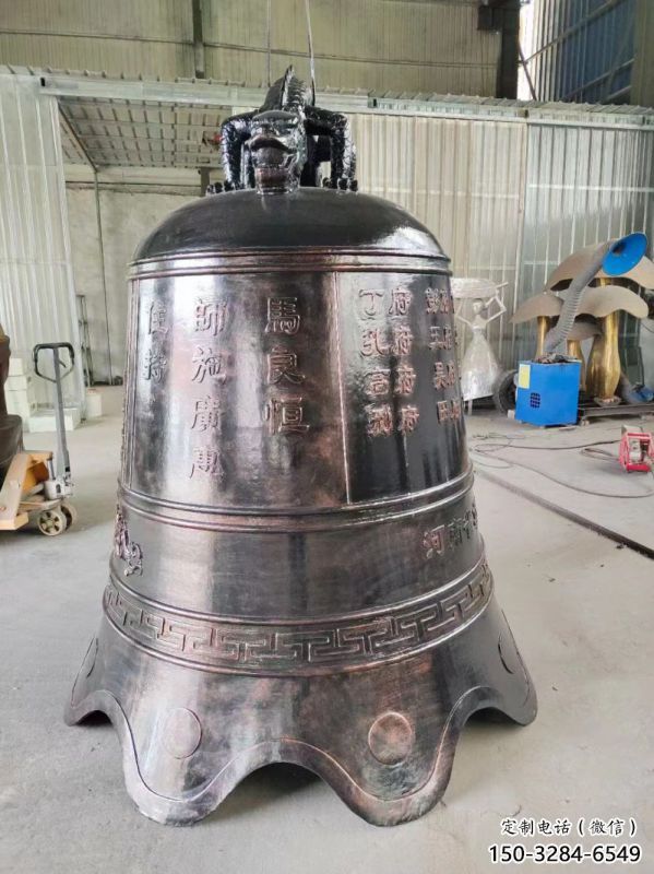 喇叭形鑄銅銅鐘雕塑