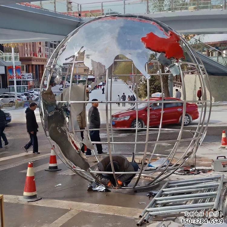 地球儀雕塑供需，標(biāo)識雕塑，鏡面地球儀雕塑制造商