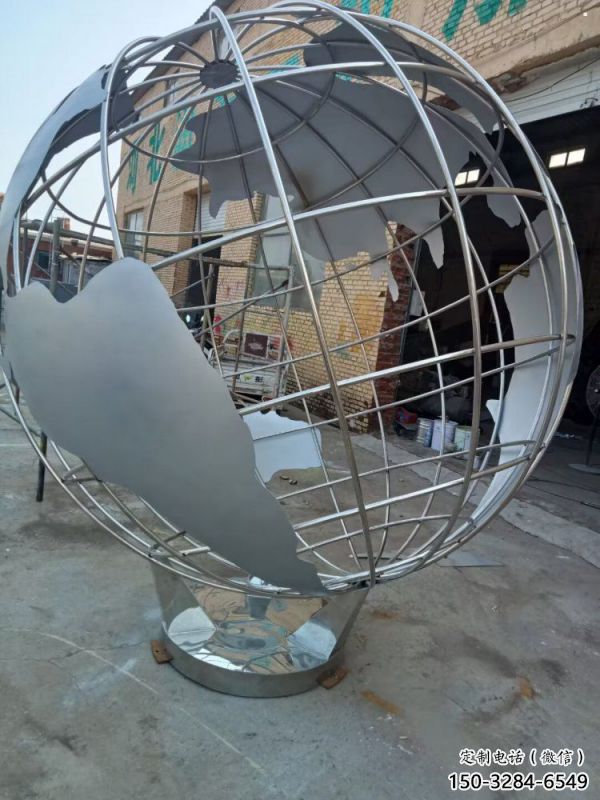 地球儀雕塑提供，露天雕塑，鏡面地球儀雕塑生產(chǎn)廠家