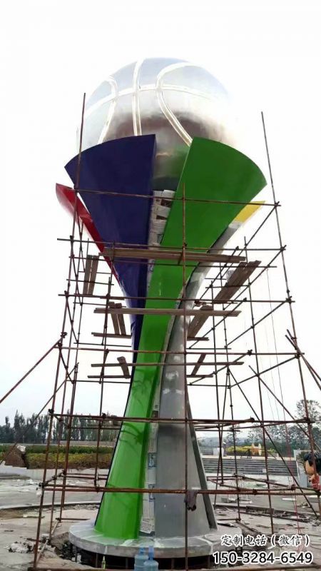 地球儀雕塑定價，景觀概念，校園手托地球儀雕塑預(yù)定