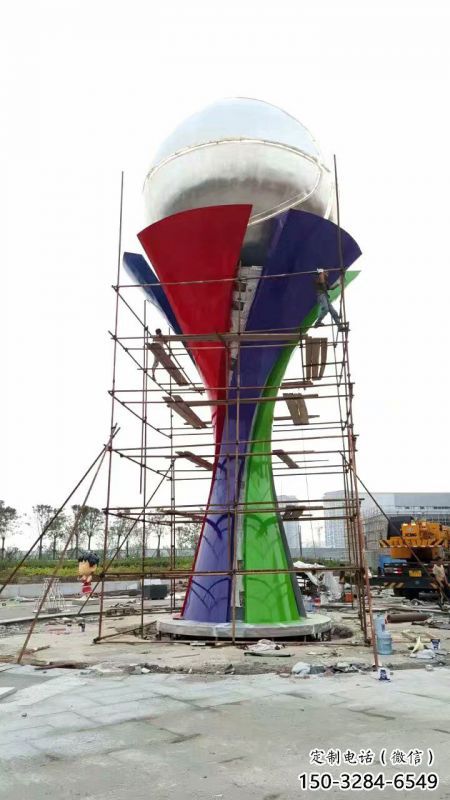 地球儀雕塑選定，園林裝飾，大型手托地球儀雕塑公司