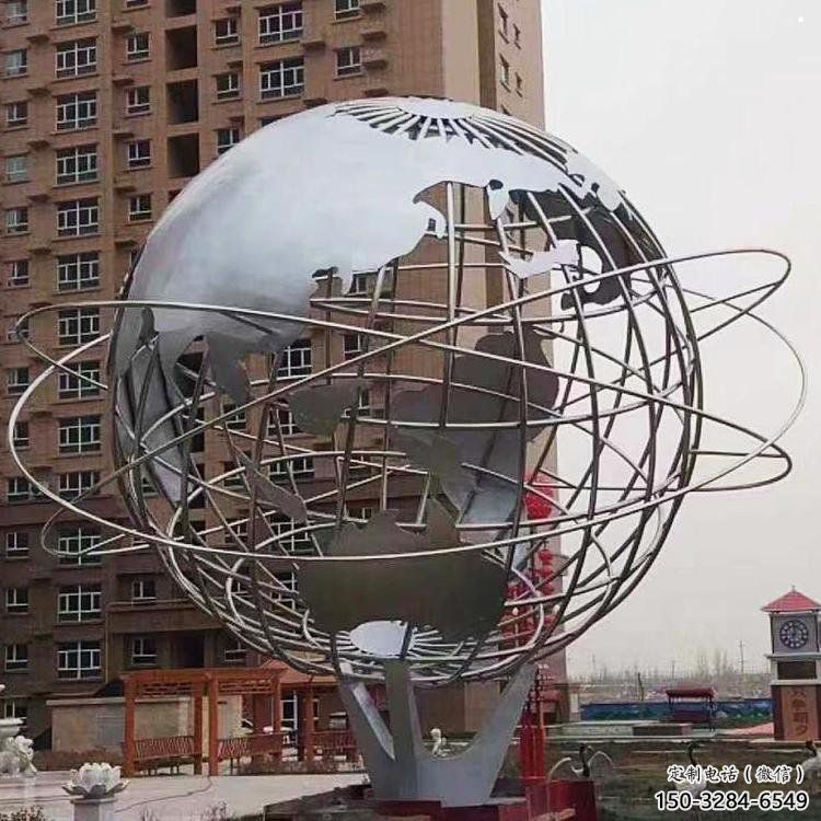 地球儀雕塑點擊，景觀雕塑，現(xiàn)代地球儀雕塑廠家