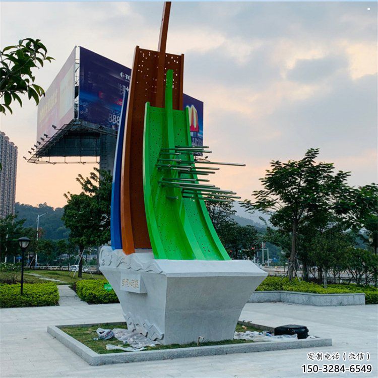 酒店帆船雕塑，鍍金歐式雕塑，仿古擺件