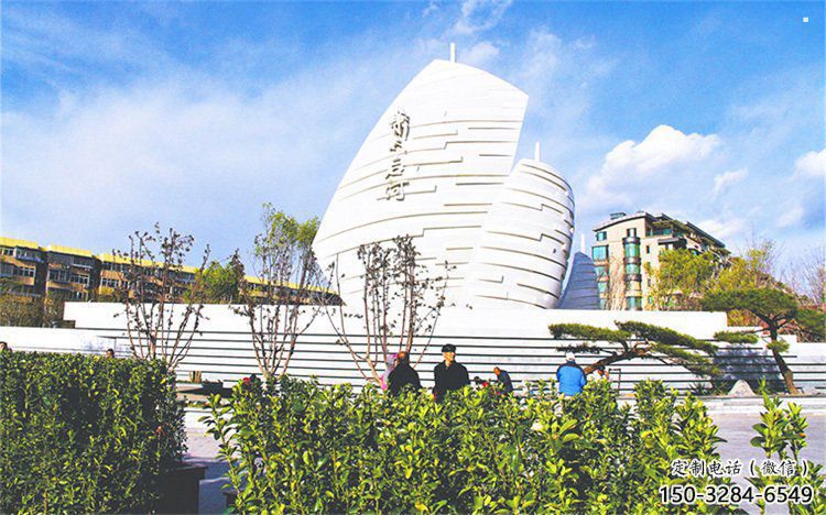 揚帆遠航雕塑精品，圓雕體系，不銹鋼揚帆遠航雕塑選定