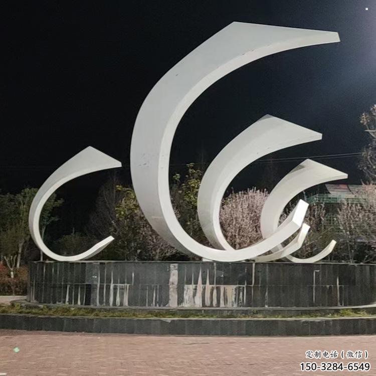 城市帆船雕塑，噴漆體育雕塑，古銅效果