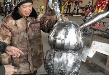 酒店機(jī)器人雕塑