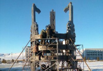 安裝景觀地標雕塑場景