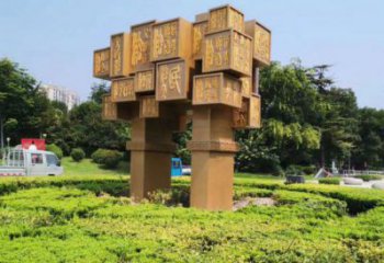 城市廣場地標鼎雕塑，創(chuàng)意結(jié)構(gòu)設(shè)計