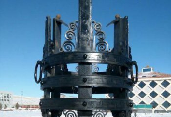 廣場抽象景觀地標(biāo)雕塑